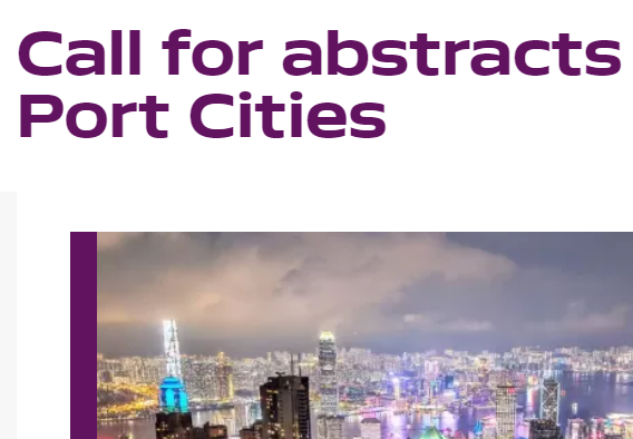 Call for Abstracts for New Book About the History of Port Cities